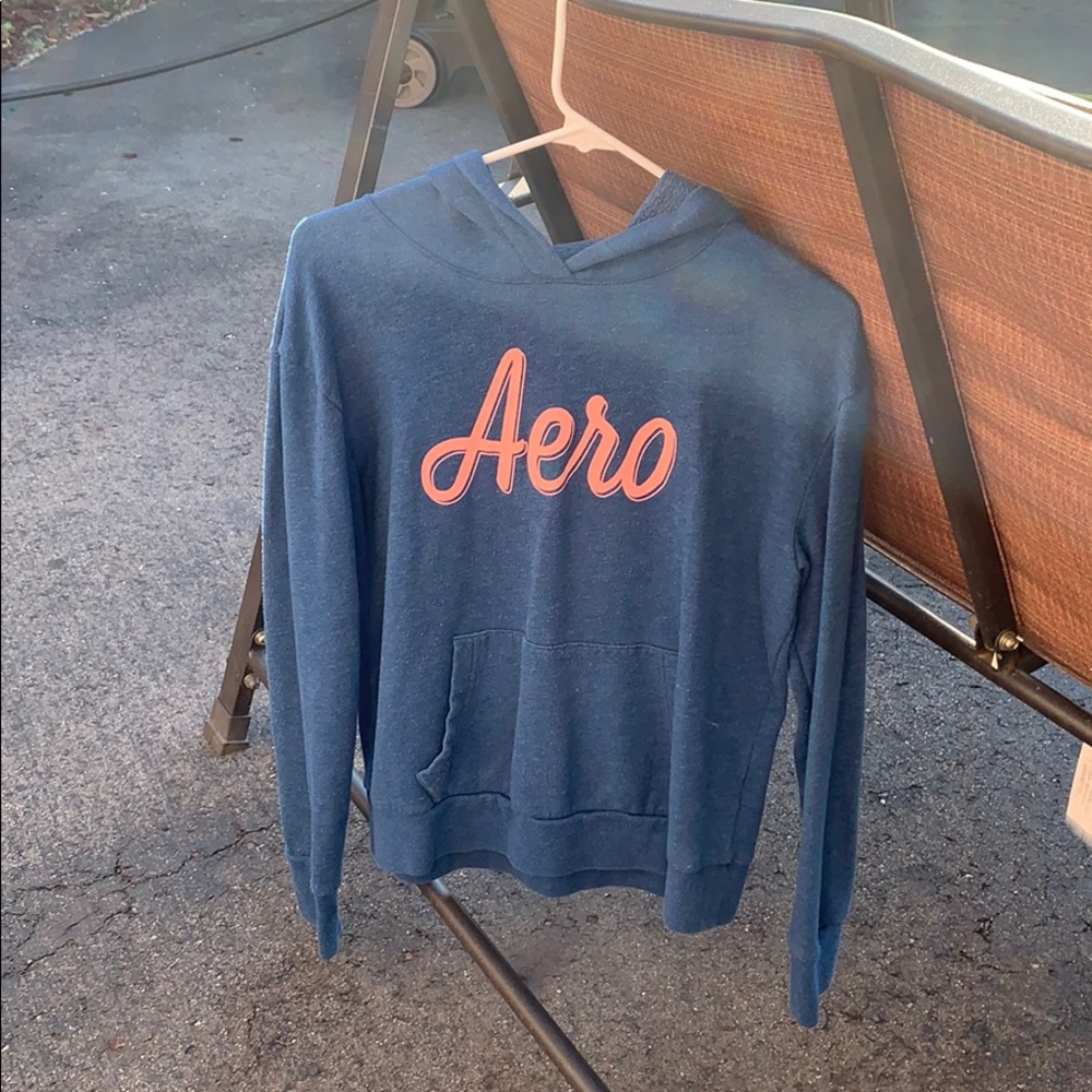 Aeropostale blue and pink sweatshirt